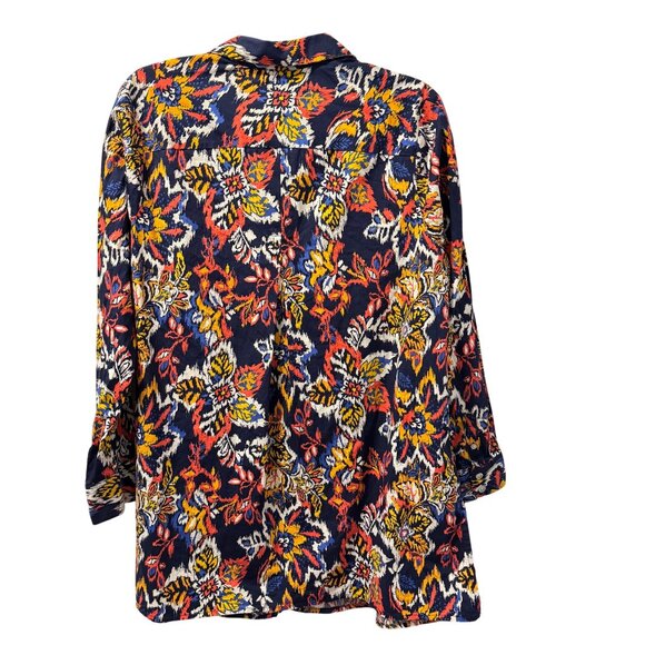 Jessica London Plus Size 16W Button Down Tunic Top Blouse - Picture 10 of 12